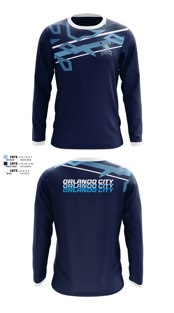 Long Sleeve Performance Shirt, Orlando City Boat Club, E-Sports, Teamtime, Team time, sublimation, custom sports apparel, team uniforms, spirit wear, spiritwear, sports uniforms, custom shirts, team store, custom team store, fundraiser sports, apparel fundraiser