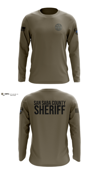 Long Sleeve Performance Shirt, San Saba County Sheriff’s Office, Police, Teamtime, Team time, sublimation, custom sports apparel, team uniforms, spirit wear, spiritwear, sports uniforms, custom shirts, team store, custom team store, fundraiser sports, apparel fundraiser