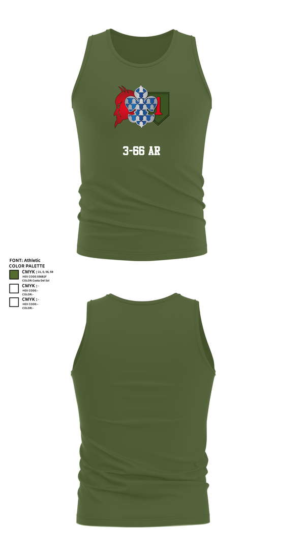 Tank Top, 3-66 AR, , Teamtime, Team time, sublimation, custom sports apparel, team uniforms, spirit wear, spiritwear, sports uniforms, custom shirts, team store, custom team store, fundraiser sports, apparel fundraiser