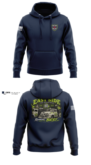 Hoodie, East Side Fire Department (Belleville), Fire Department, Teamtime, Team time, sublimation, custom sports apparel, team uniforms, spirit wear, spiritwear, sports uniforms, custom shirts, team store, custom team store, fundraiser sports, apparel fundraiser