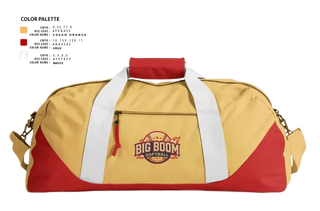 Duffle Bag, Big Boom, Softball, Teamtime, Team time, sublimation, custom sports apparel, team uniforms, spirit wear, spiritwear, sports uniforms, custom shirts, team store, custom team store, fundraiser sports, apparel fundraiser