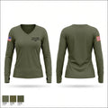 Isle of Wight Sheriff’s Office SRT Women's Long Sleeve V-neck Shirt - 1