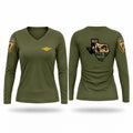 HCSO Air Operations Women's Long Sleeve V-neck Shirt - 1