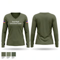 David Wade Correctional Center Women's Long Sleeve V-neck Shirt - 1
