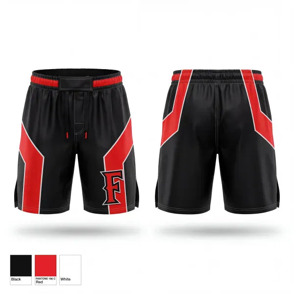 Fight Shorts, Frontier, Wrestling, Teamtime, Team time, sublimation, custom sports apparel, team uniforms, spirit wear, spiritwear, sports uniforms, custom shirts, team store, custom team store, fundraiser sports, apparel fundraiser