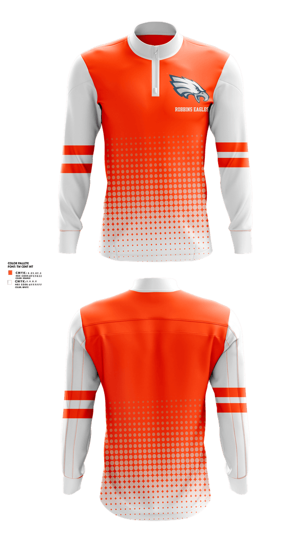 Quarter Zip Jacket, Robbins Eagles, , Teamtime, Team time, sublimation, custom sports apparel, team uniforms, spirit wear, spiritwear, sports uniforms, custom shirts, team store, custom team store, fundraiser sports, apparel fundraiser