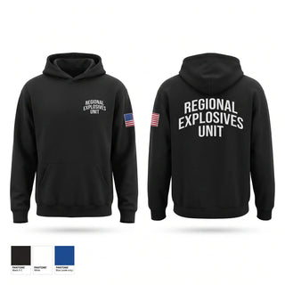 Hoodie, Regional Explosives Unit, Police, Teamtime, Team time, sublimation, custom sports apparel, team uniforms, spirit wear, spiritwear, sports uniforms, custom shirts, team store, custom team store, fundraiser sports, apparel fundraiser