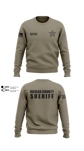 Crew Neck Sweatshirt, Roseau County Sheriff’s Office, Police, Teamtime, Team time, sublimation, custom sports apparel, team uniforms, spirit wear, spiritwear, sports uniforms, custom shirts, team store, custom team store, fundraiser sports, apparel fundraiser