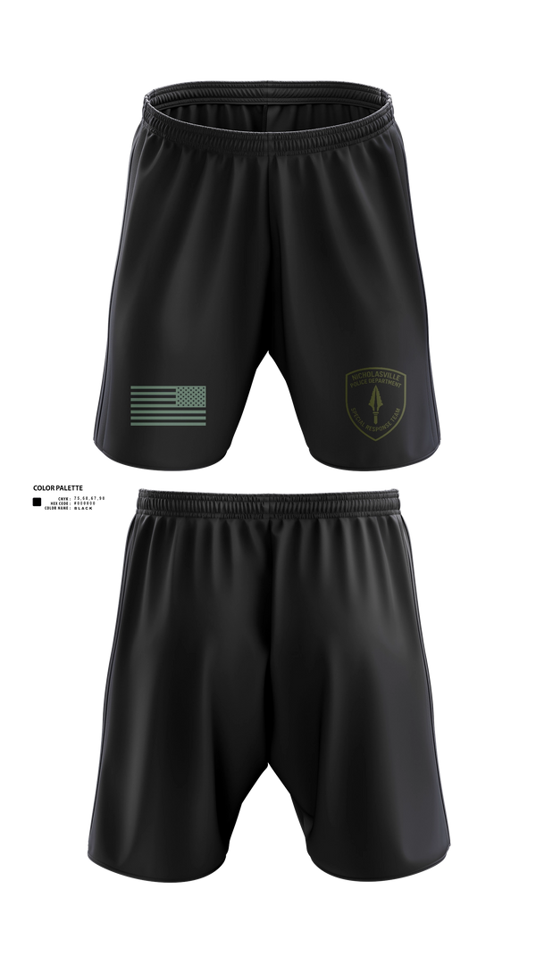 Athletic Shorts With Pockets, Nicholasville Police Department Special Response Team, Police, Teamtime, Team time, sublimation, custom sports apparel, team uniforms, spirit wear, spiritwear, sports uniforms, custom shirts, team store, custom team store, fundraiser sports, apparel fundraiser
