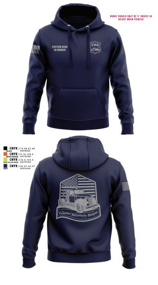 Hoodie, Vehicle Recovery Section, Police, Teamtime, Team time, sublimation, custom sports apparel, team uniforms, spirit wear, spiritwear, sports uniforms, custom shirts, team store, custom team store, fundraiser sports, apparel fundraiser