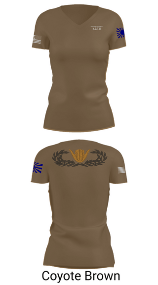 Womens Short Sleeve Vneck Shirt, KISARAZU COMBAT TRAINING UNIT, Army, Teamtime, Team time, sublimation, custom sports apparel, team uniforms, spirit wear, spiritwear, sports uniforms, custom shirts, team store, custom team store, fundraiser sports, apparel fundraiser