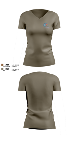 Womens Short Sleeve Vneck Shirt, Climate Solutions Air conditioning & Refrigeration LLC, , Teamtime, Team time, sublimation, custom sports apparel, team uniforms, spirit wear, spiritwear, sports uniforms, custom shirts, team store, custom team store, fundraiser sports, apparel fundraiser
