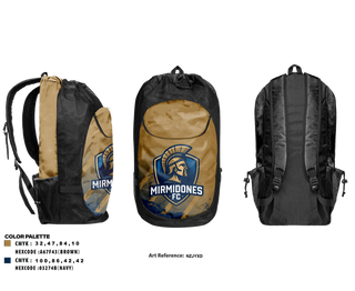 Gear Bag, MIRMIDONES FC, Men's Soccer, Teamtime, Team time, sublimation, custom sports apparel, team uniforms, spirit wear, spiritwear, sports uniforms, custom shirts, team store, custom team store, fundraiser sports, apparel fundraiser