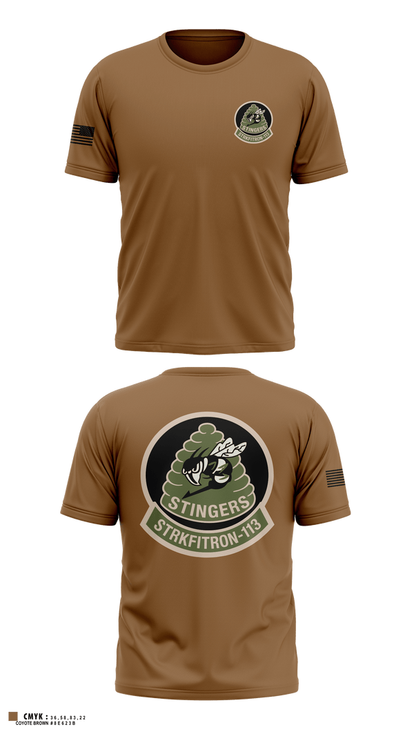 Old School Cotton Feel Shirt, VFA-113, Navy, Teamtime, Team time, sublimation, custom sports apparel, team uniforms, spirit wear, spiritwear, sports uniforms, custom shirts, team store, custom team store, fundraiser sports, apparel fundraiser