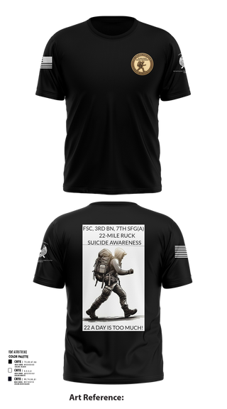 Short Sleeve Performance Shirt, FSC, 3RD BN, 7TH SFG(A), Army, Teamtime, Team time, sublimation, custom sports apparel, team uniforms, spirit wear, spiritwear, sports uniforms, custom shirts, team store, custom team store, fundraiser sports, apparel fundraiser
