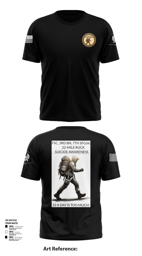 Short Sleeve Performance Shirt, FSC, 3RD BN, 7TH SFG(A), Army, Teamtime, Team time, sublimation, custom sports apparel, team uniforms, spirit wear, spiritwear, sports uniforms, custom shirts, team store, custom team store, fundraiser sports, apparel fundraiser