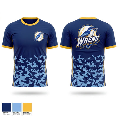 Wrens Baseball Short Sleeve Performance Shirt - 1