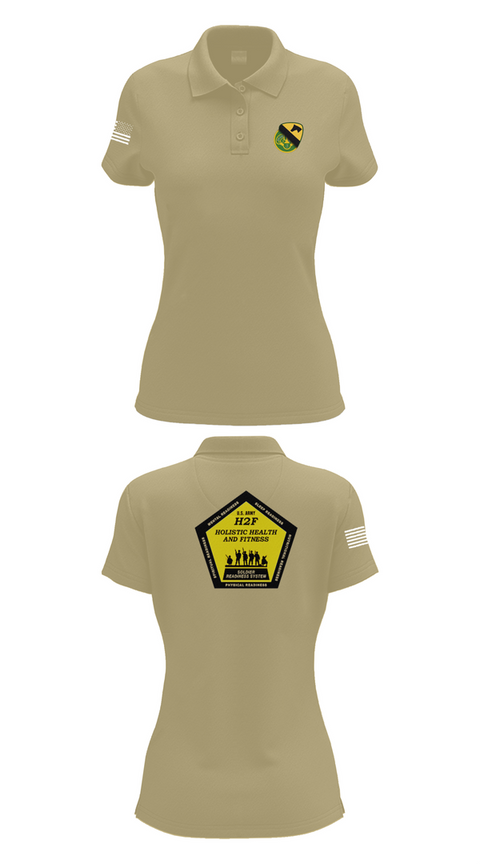 Womens Short Sleeve Performance Polo, 1st Cav 3CR, , Teamtime, Team time, sublimation, custom sports apparel, team uniforms, spirit wear, spiritwear, sports uniforms, custom shirts, team store, custom team store, fundraiser sports, apparel fundraiser
