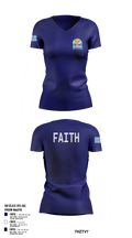 Greek Orthodox Volleyball League 97213591 Women's Short Sleeve V-neck Shirt - 2