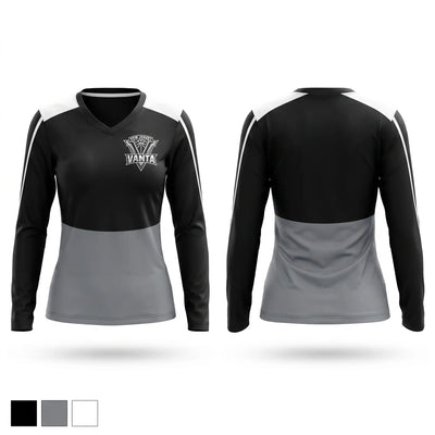 Vanta Women's Long Sleeve V-neck Shirt - 1