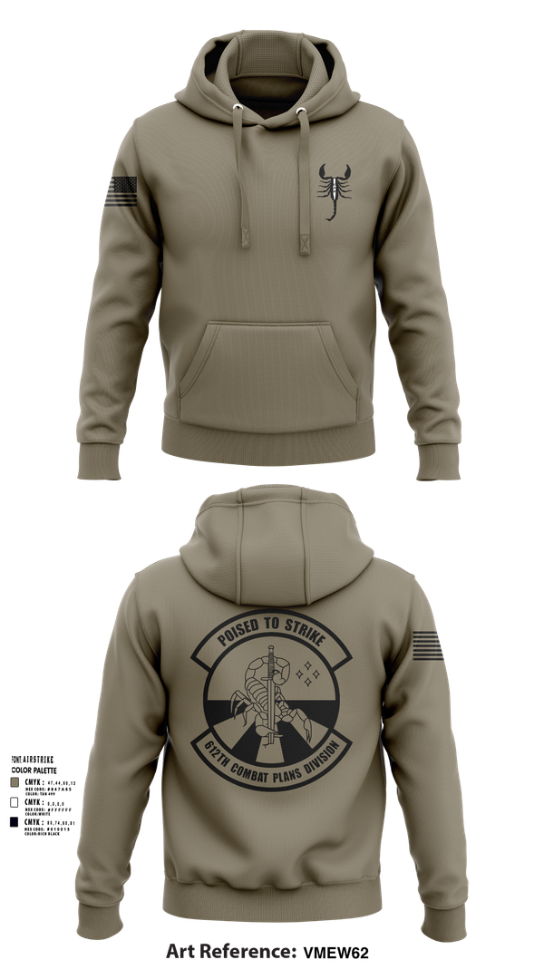 Hoodie, 612 Combat Plans Division, , Teamtime, Team time, sublimation, custom sports apparel, team uniforms, spirit wear, spiritwear, sports uniforms, custom shirts, team store, custom team store, fundraiser sports, apparel fundraiser