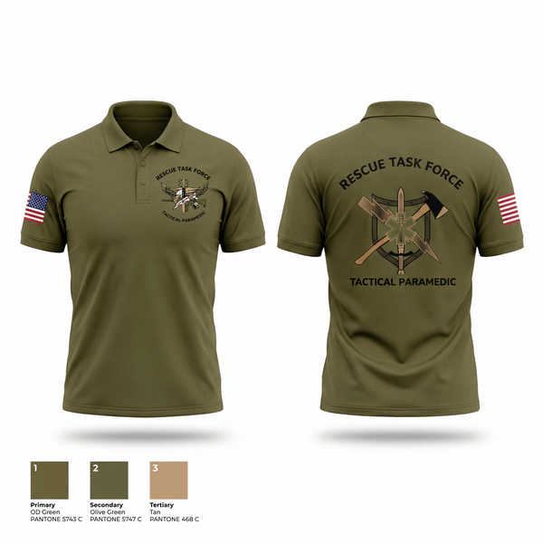 Short Sleeve Performance Polo, Rescue Task Force, Police, Teamtime, Team time, sublimation, custom sports apparel, team uniforms, spirit wear, spiritwear, sports uniforms, custom shirts, team store, custom team store, fundraiser sports, apparel fundraiser