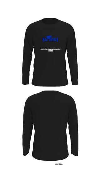 Long Sleeve Performance Shirt, Cape Fear Community College Soccer, Men's Soccer, Teamtime, Team time, sublimation, custom sports apparel, team uniforms, spirit wear, spiritwear, sports uniforms, custom shirts, team store, custom team store, fundraiser sports, apparel fundraiser