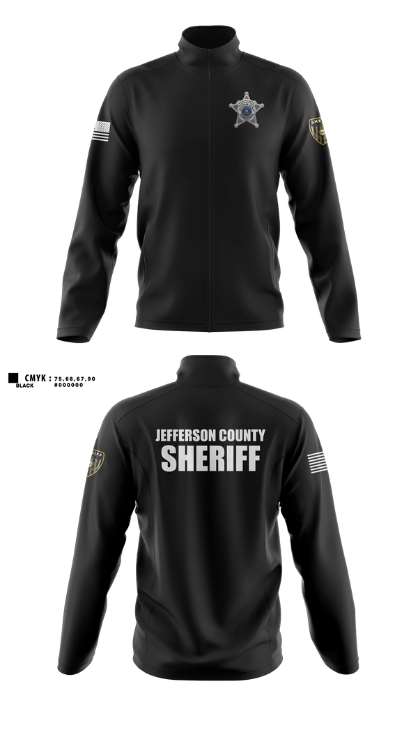 Fleece Jacket, Jefferson County Sheriff's Office, Police, Teamtime, Team time, sublimation, custom sports apparel, team uniforms, spirit wear, spiritwear, sports uniforms, custom shirts, team store, custom team store, fundraiser sports, apparel fundraiser