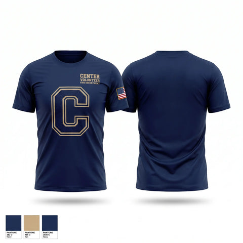 Short Sleeve Performance Shirt, Center volunteer Fire department, Fire Department, Teamtime, Team time, sublimation, custom sports apparel, team uniforms, spirit wear, spiritwear, sports uniforms, custom shirts, team store, custom team store, fundraiser sports, apparel fundraiser