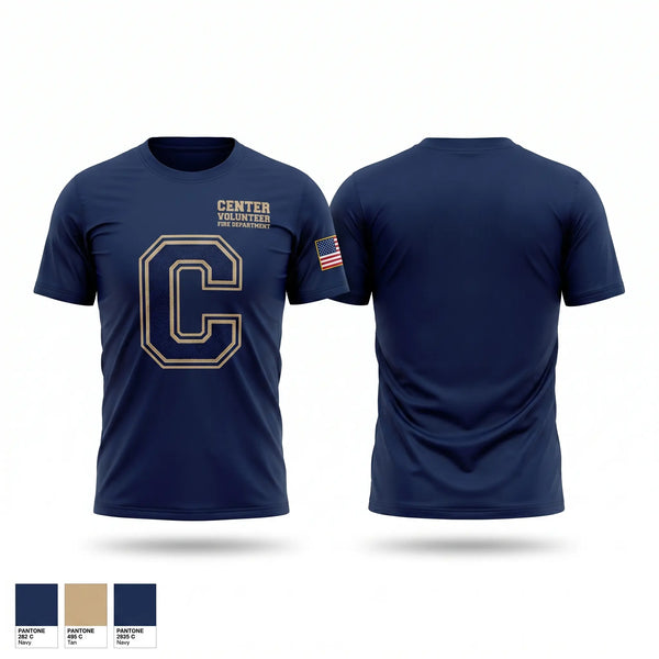 Short Sleeve Performance Shirt, Center volunteer Fire department, Fire Department, Teamtime, Team time, sublimation, custom sports apparel, team uniforms, spirit wear, spiritwear, sports uniforms, custom shirts, team store, custom team store, fundraiser sports, apparel fundraiser