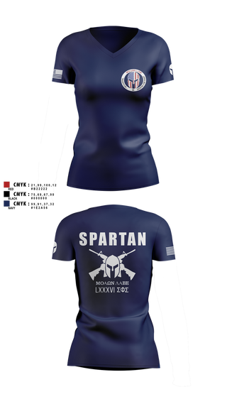 Womens Short Sleeve Vneck Shirt, 86 Security Forces Squadron, Air Force, Teamtime, Team time, sublimation, custom sports apparel, team uniforms, spirit wear, spiritwear, sports uniforms, custom shirts, team store, custom team store, fundraiser sports, apparel fundraiser