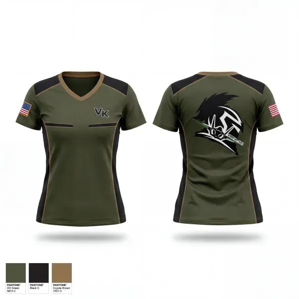 Womens Short Sleeve Vneck Shirt, VMFA-121, Marines, Teamtime, Team time, sublimation, custom sports apparel, team uniforms, spirit wear, spiritwear, sports uniforms, custom shirts, team store, custom team store, fundraiser sports, apparel fundraiser