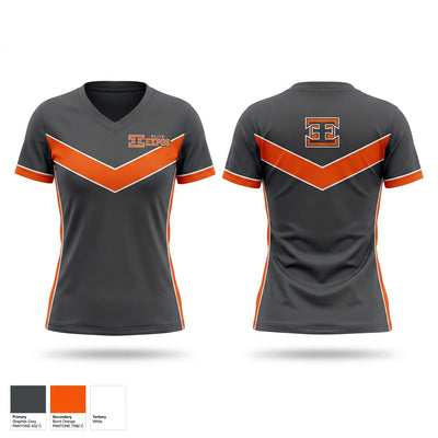 DHbaseball Women's Short Sleeve V-neck Shirt - 1