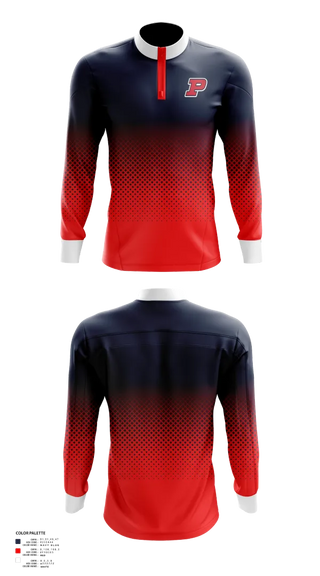 Quarter Zip Jacket, Pembroke Titans Football And Cheer, , Teamtime, Team time, sublimation, custom sports apparel, team uniforms, spirit wear, spiritwear, sports uniforms, custom shirts, team store, custom team store, fundraiser sports, apparel fundraiser
