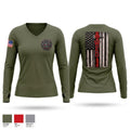 Winner Fire Department Women's Long Sleeve V-neck Shirt - 1