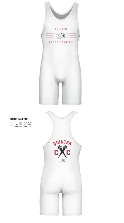 Quinter Bulldogs 74495795 Wrestling Singlet - 22