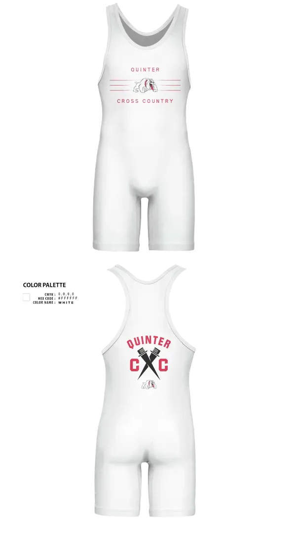 Wrestling Singlet, Quinter Bulldogs, Cross Country, Teamtime, Team time, sublimation, custom sports apparel, team uniforms, spirit wear, spiritwear, sports uniforms, custom shirts, team store, custom team store, fundraiser sports, apparel fundraiser