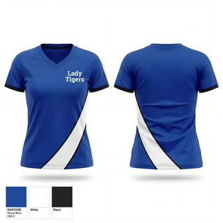 Womens Short Sleeve Vneck Shirt, Lady Tigers, Softball, Teamtime, Team time, sublimation, custom sports apparel, team uniforms, spirit wear, spiritwear, sports uniforms, custom shirts, team store, custom team store, fundraiser sports, apparel fundraiser