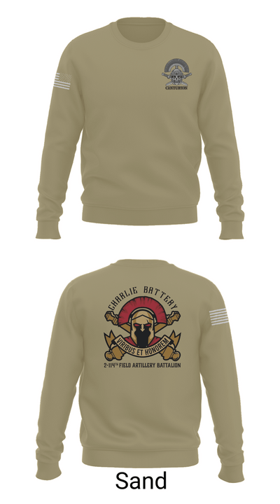 Charlie BTRY 2-114th FA 81101769 Crew Neck Sweatshirt - 81