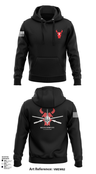 D Co 1-133 IN 71672506 Hoodie - 13
