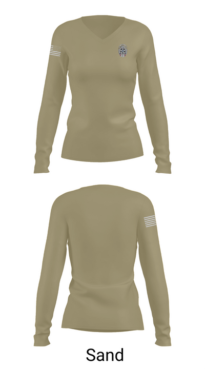 Canton Police Department 67540830 Women's Long Sleeve V-neck Shirt - 92
