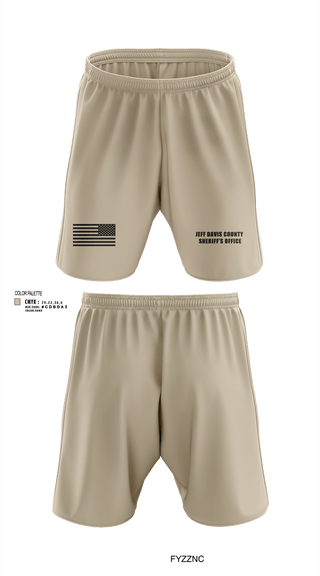 Athletic Shorts With Pockets, Jeff Davis County Sheriff’s Office, Police, Teamtime, Team time, sublimation, custom sports apparel, team uniforms, spirit wear, spiritwear, sports uniforms, custom shirts, team store, custom team store, fundraiser sports, apparel fundraiser