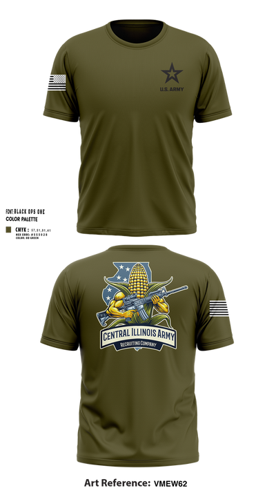 Central Illinois Company 28481614 Short Sleeve Performance Shirt - 100