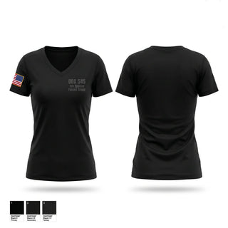 Womens Short Sleeve Vneck Shirt, ODA 545 5th Special Forces Group, Army, Teamtime, Team time, sublimation, custom sports apparel, team uniforms, spirit wear, spiritwear, sports uniforms, custom shirts, team store, custom team store, fundraiser sports, apparel fundraiser