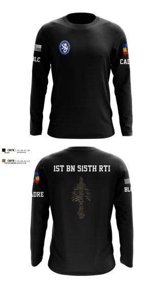 Long Sleeve Performance Shirt, 1st BN 515th RTI, Army, Teamtime, Team time, sublimation, custom sports apparel, team uniforms, spirit wear, spiritwear, sports uniforms, custom shirts, team store, custom team store, fundraiser sports, apparel fundraiser