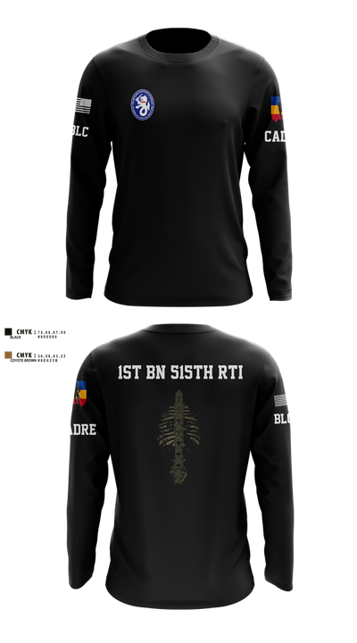1st BN 515th RTI 17257625 Long Sleeve Performance Shirt 7