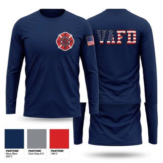 Long Sleeve Performance Shirt, Veterans Affairs, Fire Department, Teamtime, Team time, sublimation, custom sports apparel, team uniforms, spirit wear, spiritwear, sports uniforms, custom shirts, team store, custom team store, fundraiser sports, apparel fundraiser
