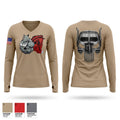 801 REDHORSE TRAINING Women's Long Sleeve V-neck Shirt - 1