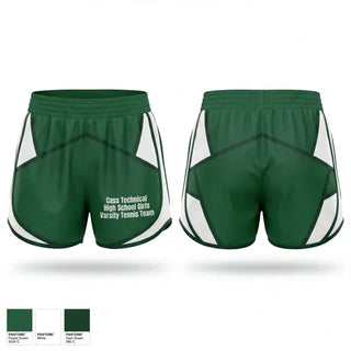 Womens Shorts, Cass Technical High School Girls Varsity Tennis Team, Tennis, Teamtime, Team time, sublimation, custom sports apparel, team uniforms, spirit wear, spiritwear, sports uniforms, custom shirts, team store, custom team store, fundraiser sports, apparel fundraiser