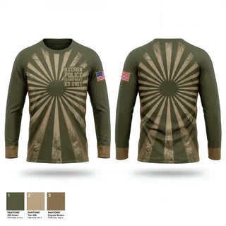 Long Sleeve Performance Shirt, Hudson Police Department K-9 Unit, Police, Teamtime, Team time, sublimation, custom sports apparel, team uniforms, spirit wear, spiritwear, sports uniforms, custom shirts, team store, custom team store, fundraiser sports, apparel fundraiser
